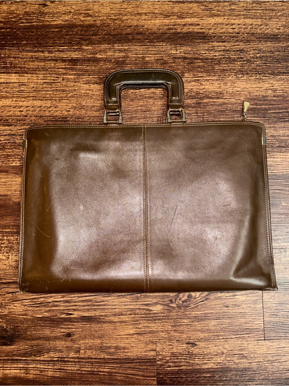 Vintage Brown Leather Portfolio Men's